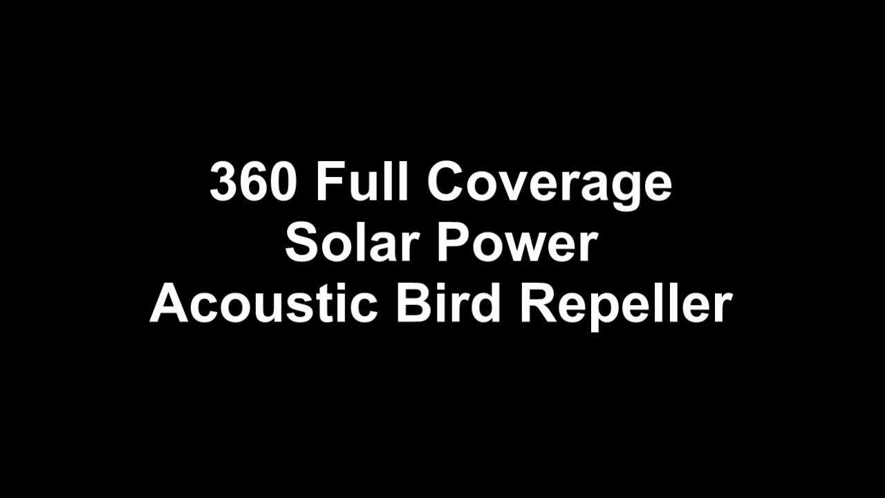 360° Full Coverage Solar Powered Acoustic Airport Bird Repellent
